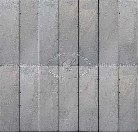 Galvanised steel metal facade cladding texture seamless 10326