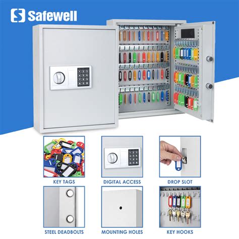 KS0100E Safewell Electronic Key Safe With Key Lock for Home,Office ...