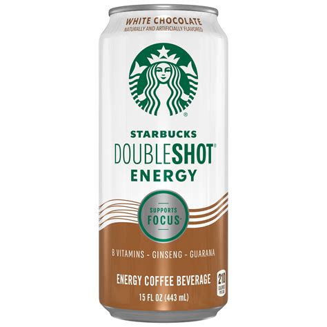 Starbucks Doubleshot Energy White Chocolate Coffee Energy Drink, 15 oz ...