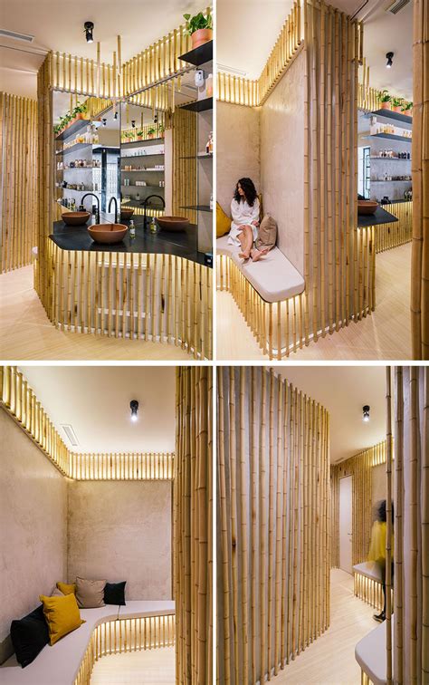 Bamboo Was Used As A Sustainable Decorative Feature At This Spa In Madrid