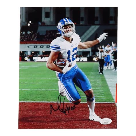 Puka Nacua Signed BYU Cougars 8x10 Photo (JSA) | Pristine Auction