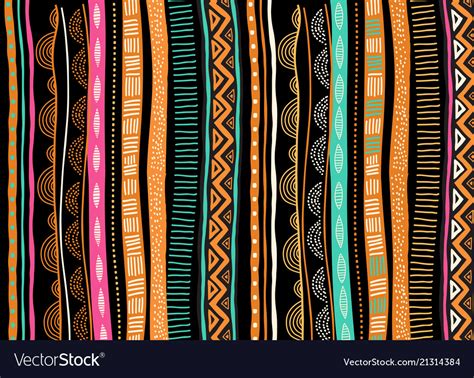 African background flyer with tribal traditional Vector Image