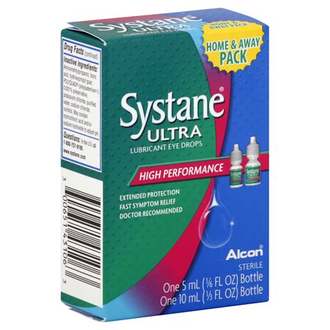 Alcon Systane Ultra Eye Drops, Lubricant, High Performance, 2 bottles