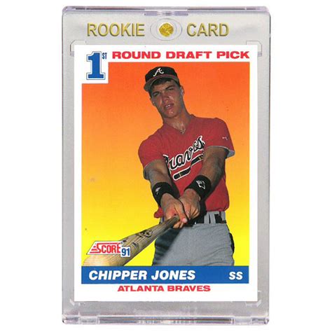 Chipper Jones Atlanta Braves 1991 Score # 671 Rookie Card