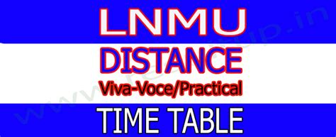 DDE LNMU – Practical/Viva-Voce/ GD Exam Date Sheet December 2020-21 - Resultup.in