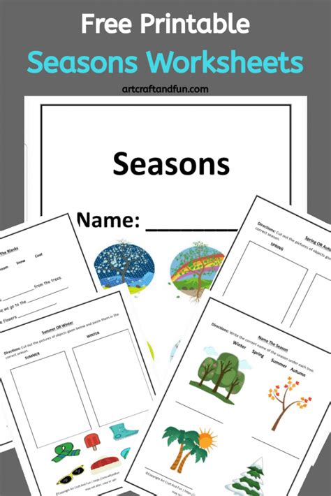 Free Printable Seasons Worksheets