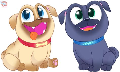 Puppy Dog Pals Bingo and Rolly vector | Cartoon dog, Cartoon, Dogs and puppies