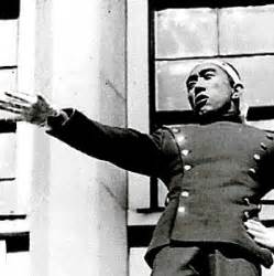 Last image of Yukio Mishima delivering his speech in a failed coup ...