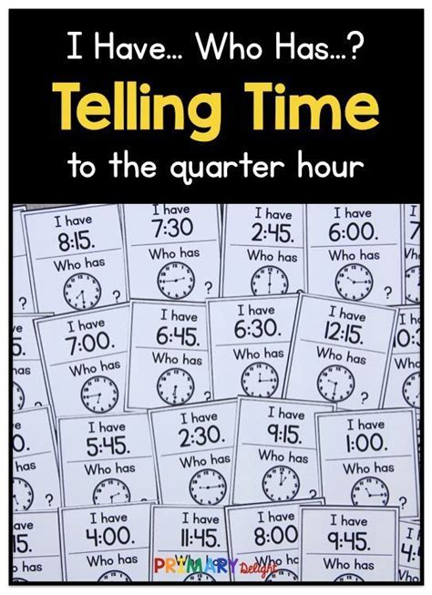 Teaching time to the quarter hour in 2nd or 3rd grade? Looking for ...