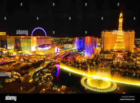 Las Vegas Night Aerial Stock Photos & Las Vegas Night Aerial Stock ...