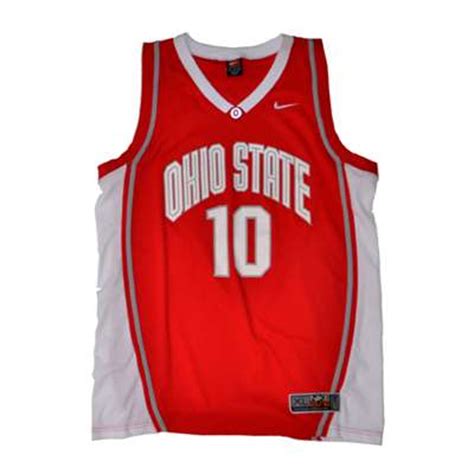 Nike Ohio State Buckeyes Replica Basketball Jersey - #10 Red