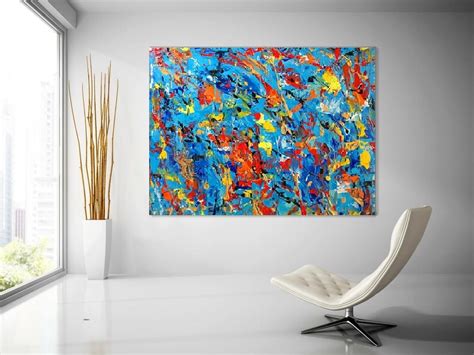 Abstract Jackson Pollock Inspired Art Jackson Pollock Large - Etsy