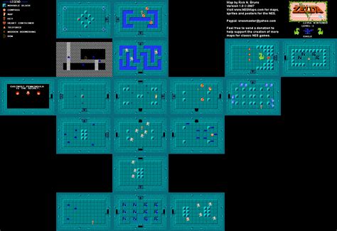 The Legend of Zelda - Level 1 Eagle Quest 1 Map