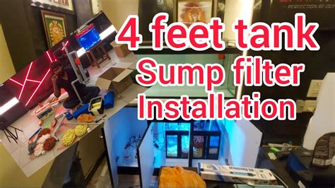 4 feet fish tank sump filter setup step by step installation | Sump filter |#sumpfilter#video # ...