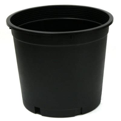 40 Pots of 5 Gallon Black Plastic Plant Nursery Pot Container Grow ...