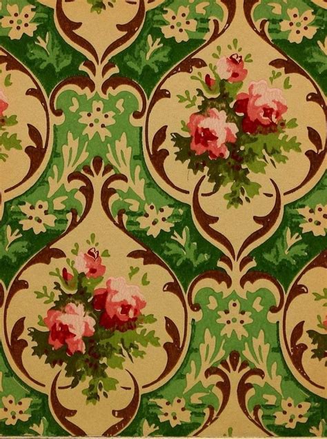 Old edwardian wallpaper styles home decor plus 40 real paper samples ...