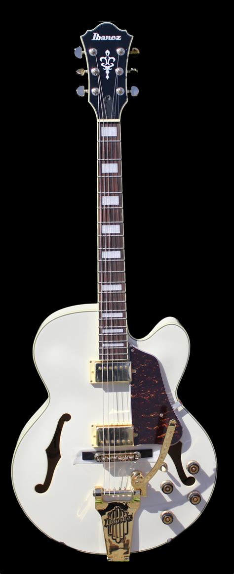 IBANEZ (AF75TDG-IV WHITE Semi-Acoustic Guitar ) ♫ L'OREILLE MUSCLÉE CENTRE MUSICAL