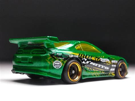 TOYOTA SUPRA Green. Hot Wheels custom Real Rubber Tires - Etsy