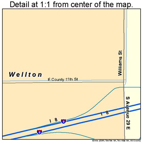 Wellton Arizona Street Map 0481480