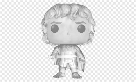 Frodo Baggins Funko The Lord of the Rings Gollum Action & Toy Figures, Frodo Baggins, monochrome ...