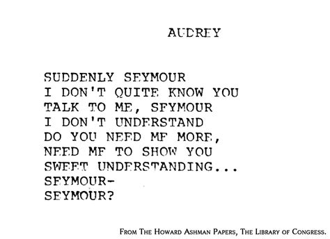 Suddenly, Seymour | Little Shop of Horrors Wiki | Fandom