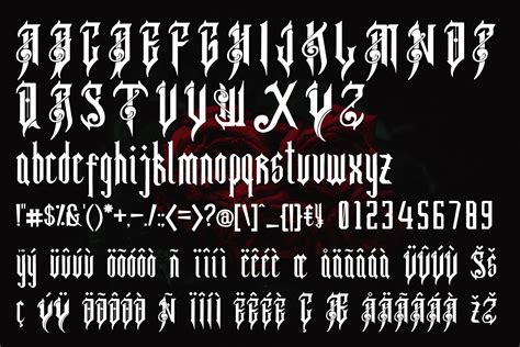 Gothic Style Tattoo Fonts Clipart 3811979 Pinclipart - vrogue.co