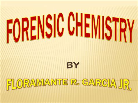 FORENSIC-CHEMISTRY