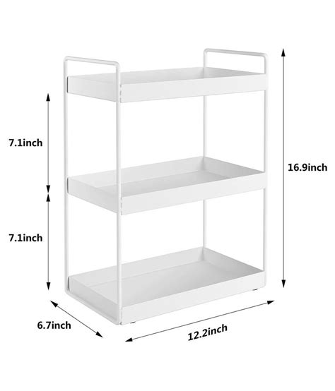 Evon 3-Tier Kitchen Rack and Storage Organizer, Spice Rack, Bathroom, Makeup & Cosmetic ...