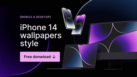 iPhone 14 wallpapers style [desktop & mobile] | Figma