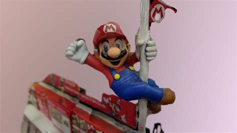 Mario Flagpole Display - 3D model by stevencmutter [3ead34b] - Sketchfab