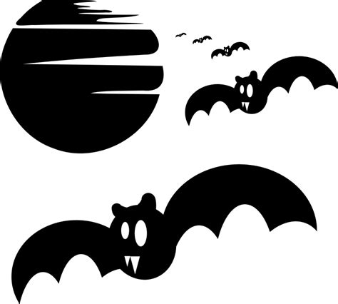 Halloween - bats silhouette - Openclipart