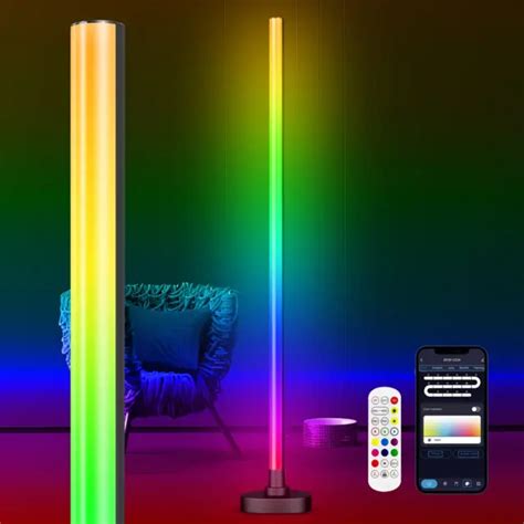 RGB FLOOR LAMP, Modern Led Corner Floor Lamp, RGB Color Changing Smart Floor Lam $46.95 - PicClick