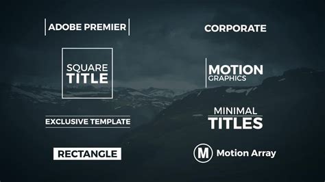 Free Adobe Premiere Pro Motion Graphics Templates