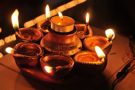 Indian Candles Royalty-Free Stock Photo