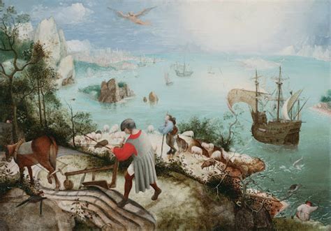 Landscape with the Fall of Icarus - Pieter Bruegel (copy?) — Google ...