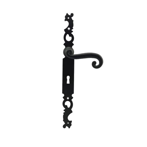 Black Vintage Wrought Iron Door Handle Sets For Iron Doors - Unity Hardware Ltd.