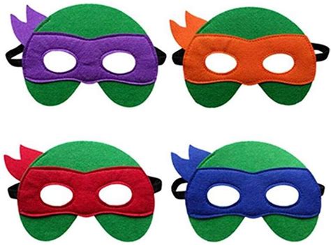 Amazon.com: Ninja Turtle Masks Boys Girls - 12 Felt Toy Masks,Cosplay Birthday Party Ninja ...