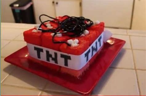 Foodista | Make Your Own: Minecraft TnT Cake