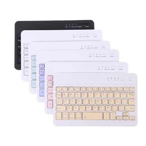 10" Rechargeable Wireless Bluetooth Keyboard For Cell Phone Tablet,Mini Portable Bluetooth ...