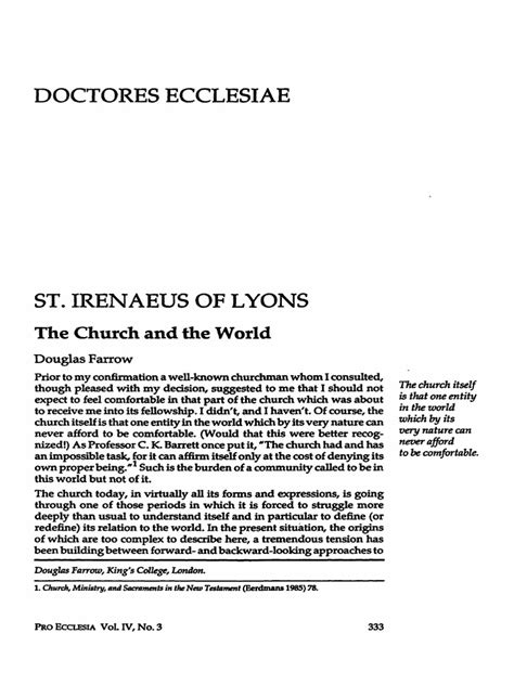 Irenaeus of Lyons | PDF | Irenaeus | Gnosticism