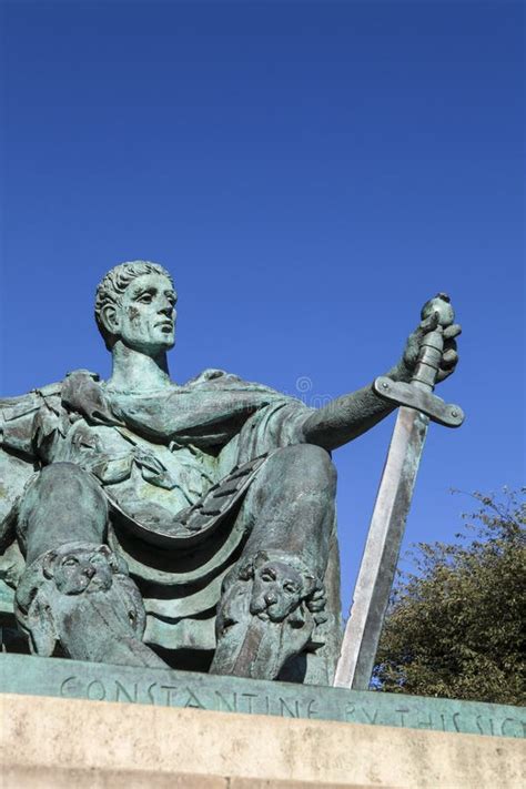 Constantine The Great Statue In York Stock Image - Image of landmark ...