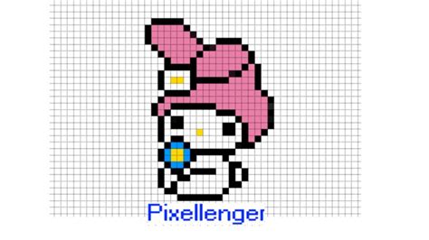 Rabbit My Melody Pixel Art | Pixel art pattern, Pixel art, Cross stitch art