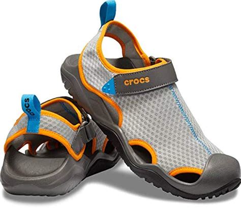 Lyst - Crocs™ Swiftwater Mesh Deck Sandal Sport in Gray for Men