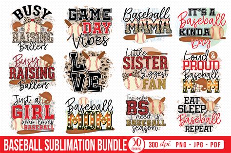 Baseball Sublimation Bundle Graphic by CraftlabSVG · Creative Fabrica