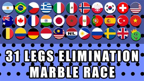 Plinko Marble Race with Countries and 31 Legs Elimination \ Marble Race King - YouTube