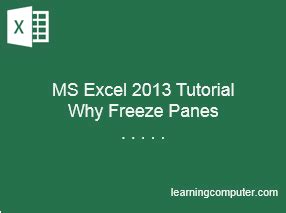 MS-Excel-2013-Why-Freeze-Panes-Tutorial | IT Online Training