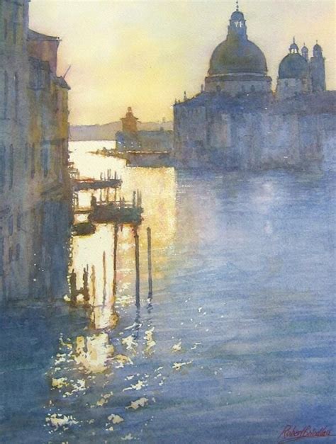 'Sparkling Light, Grand Canal #Venice'. Watercolour by Robert Brindley ...