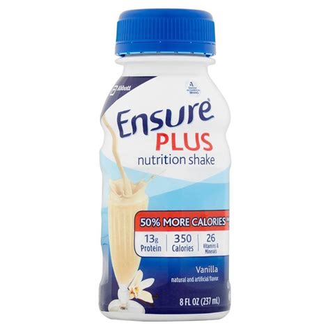 Ensure Plus Nutrition Shake 8 oz Bottle Abbott , - Walmart.com ...