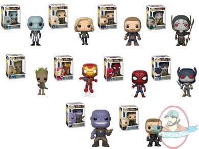 Pop! Marvel Avengers Infinity War Set of 10 Vinyl Figures by Funko ...