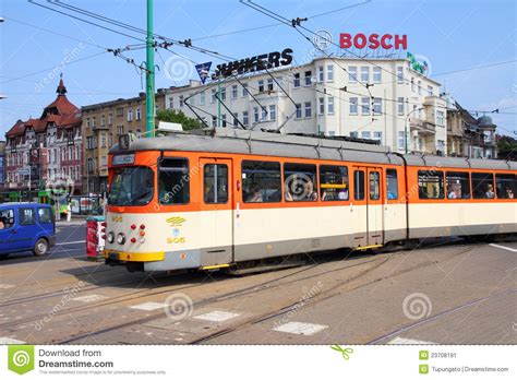 City tram in Poznan editorial photo. Image of duewag - 23708191